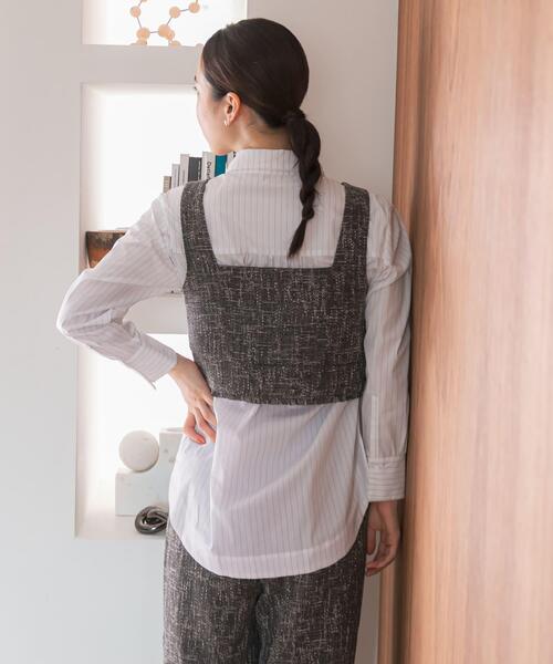 「F by ROSSO」 セットアップ 38 グレー レディース_画像4