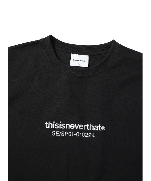 thisisneverthat ブラック ロング Tシャツ thisisneverthat® - T-Logo Long Sleeve T-Shirt | HBX