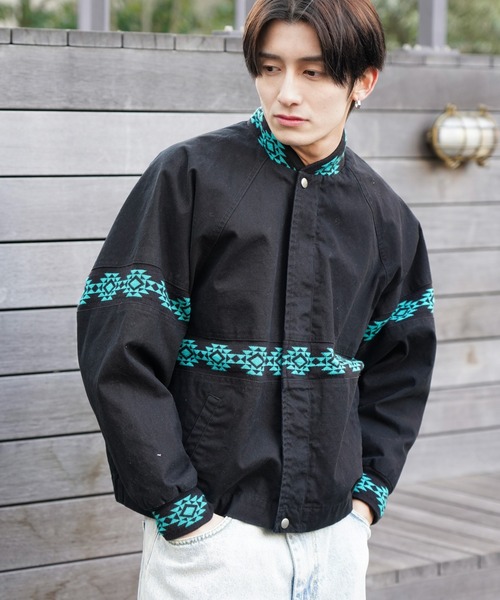 あ*か様 PENNEY'S ターコイズ サンタフェジャケット PENNEYS（ペニーズ） ブルゾン アウター PENNEY'S / ぺニーズ DUCK
