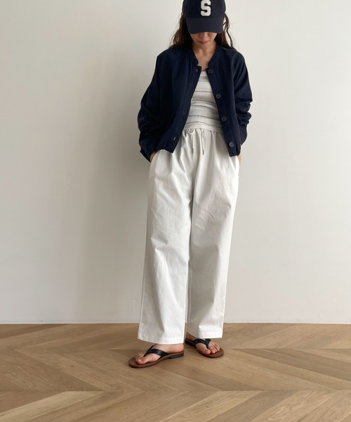「CANAL JEAN」 「El mar」ジャケット ONE SIZE ホワイト レディース