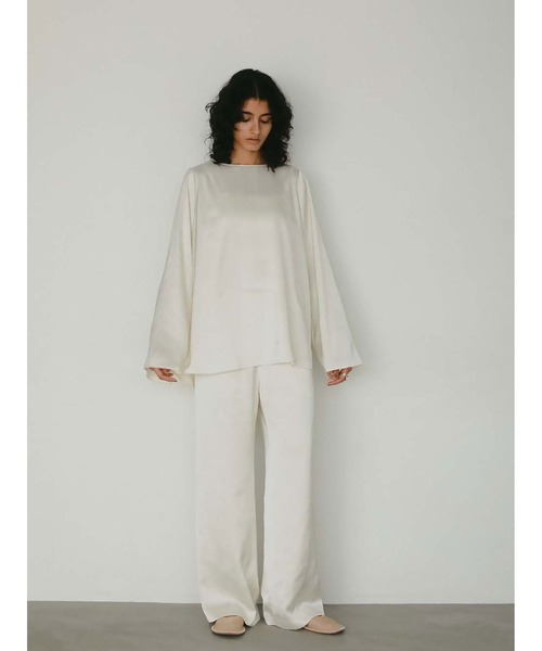 HER. パンツ サテンフレアシルエットパンツ レディース : ZOZOTOWN