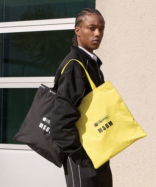 美品 現行 LeSportsac × MSGM 2WAY ラージトート A3 MSGM（エムエスジーエム） トートバッグ 「MSGM×LeSportsac」Large