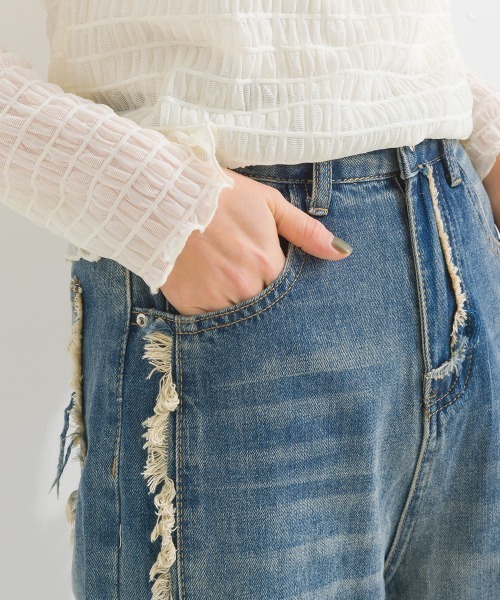 「terrace」 デニムパンツ MEDIUM ブルー レディース_画像3