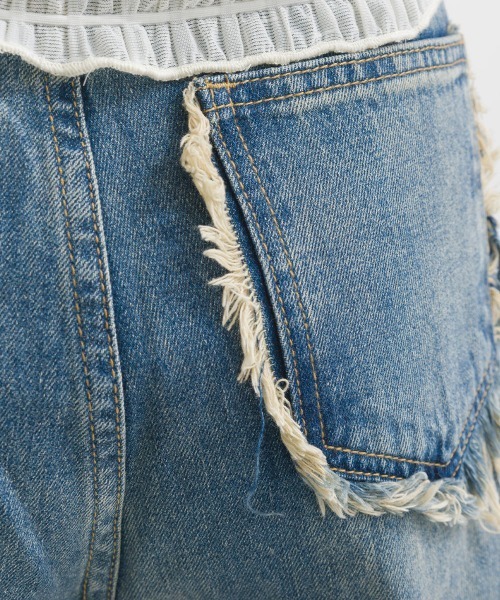 「terrace」 デニムパンツ MEDIUM ブルー レディース_画像7