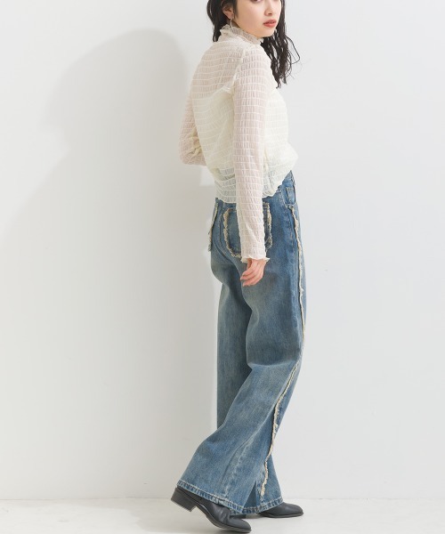 「terrace」 デニムパンツ MEDIUM ブルー レディース_画像8