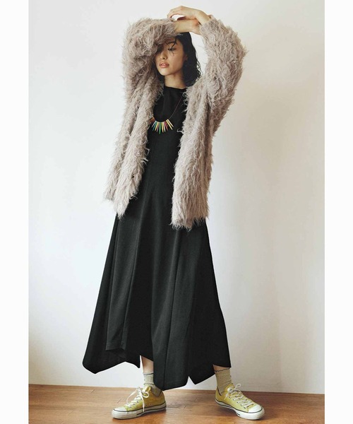 「MEDE19F」 ニットカーディガン LL グレイッシュベージュ レディース_画像9