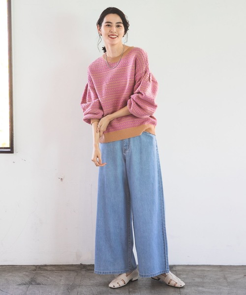 「LEPSIM」 デニムパンツ LARGE ブルー レディース_画像2