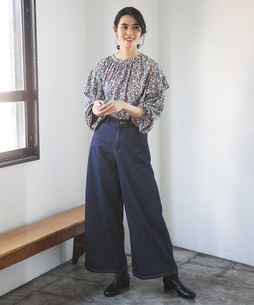 「LEPSIM」 デニムパンツ LARGE ブルー レディース_画像6