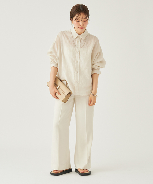 「Plage」 パンツ 34 ブラウン レディース_画像9