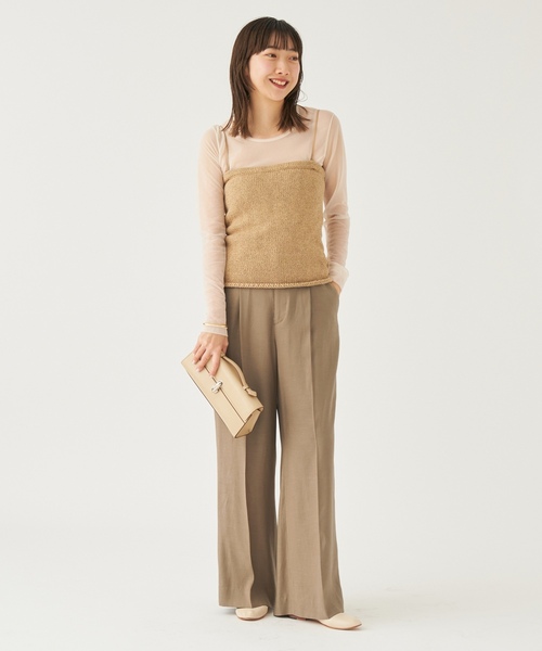 「Plage」 パンツ 34 ブラウン レディース_画像10