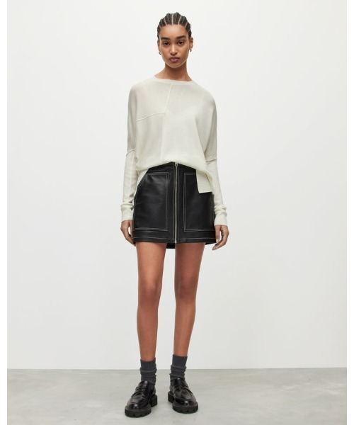 「ALLSAINTS」 長袖ニット S ホワイト レディース_画像5