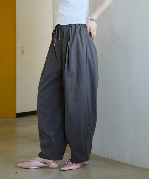 ワイドパンツ パンツ イージーコクーンパンツ レディース : ZOZOTOWN