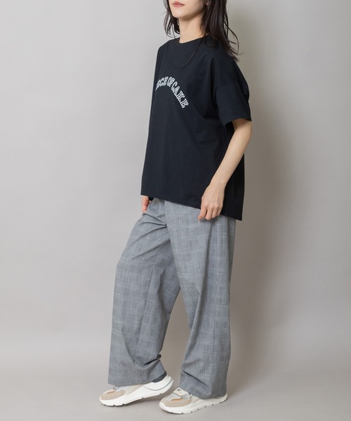 tシャツ ”A PIECE OF CAKE”ロゴプリントTシャツ レディースの画像