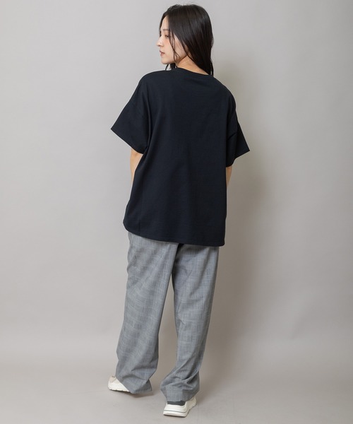 tシャツ ”A PIECE OF CAKE”ロゴプリントTシャツ レディースの画像