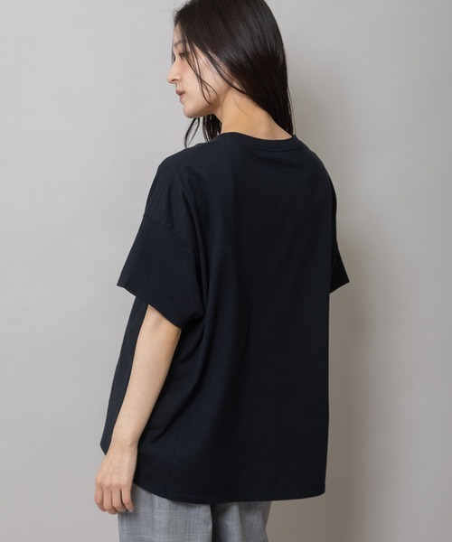 tシャツ ”A PIECE OF CAKE”ロゴプリントTシャツ レディースの画像