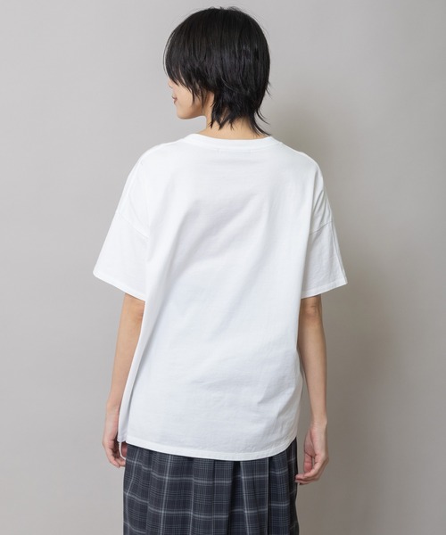 tシャツ ”A PIECE OF CAKE”ロゴプリントTシャツ レディースの画像