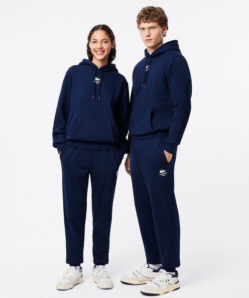 「LACOSTE」 スウェットパンツ L ワイン メンズの画像