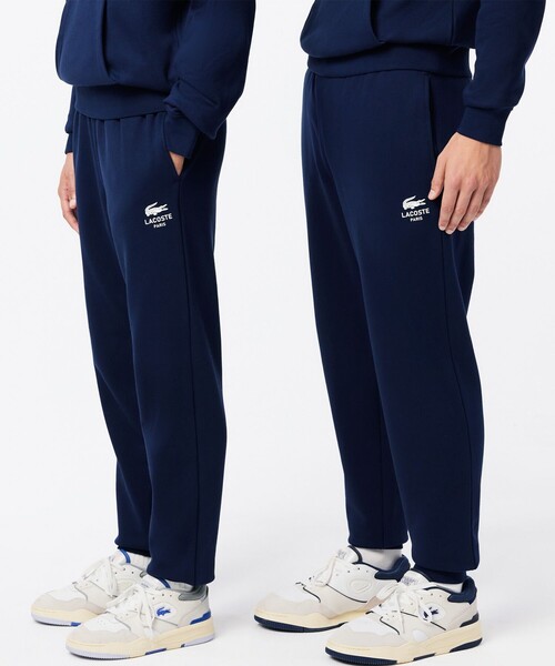 「LACOSTE」 スウェットパンツ L ワイン メンズの画像