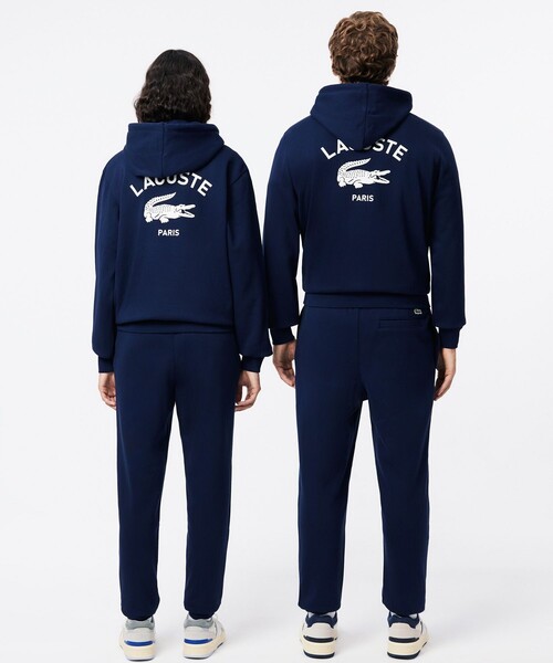 「LACOSTE」 スウェットパンツ L ワイン メンズの画像