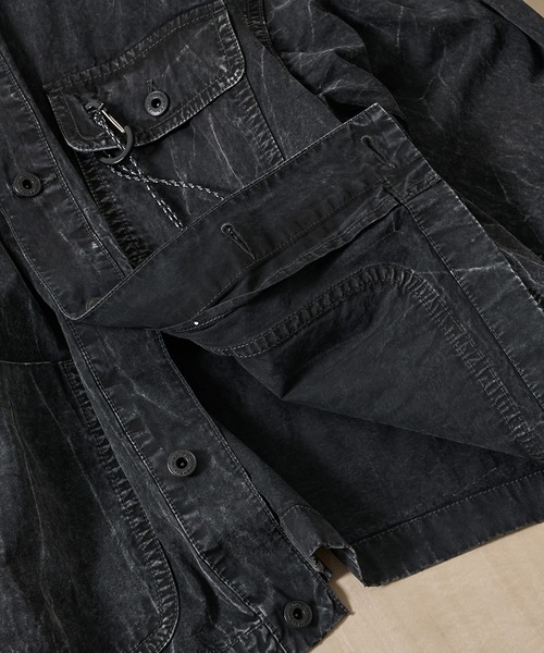 ブルゾン アウター 「and wander/アンドワンダー」breach twill shirts jacket メンズの画像