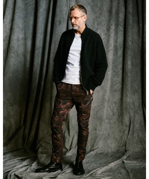 カーゴパンツ puckering banana teck pants メンズの画像
