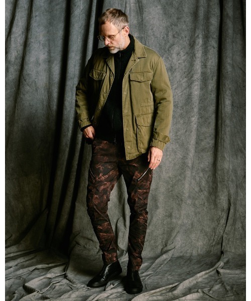 カーゴパンツ puckering banana teck pants メンズの画像