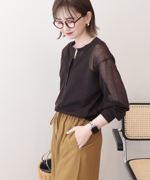 H BEAUTY&YOUTH UNITED ARROWS カーディガン FREE ベージュ レディース