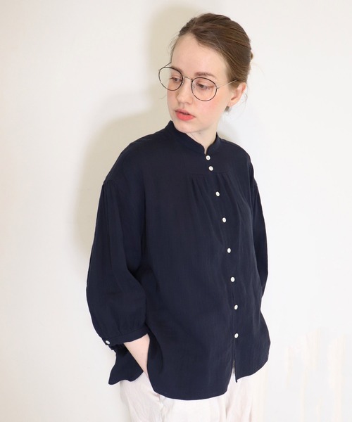 「haupia」 7分袖ブラウス MEDIUM アイボリー レディース_画像9