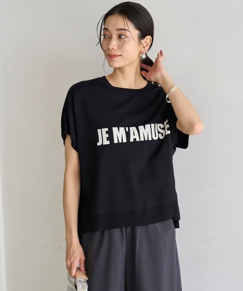 「UNFILO」 半袖ニット MEDIUM ホワイト レディース_画像4