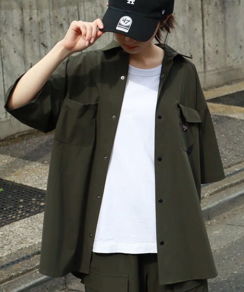「GERRY」 半袖シャツ M カーキ メンズ_画像6