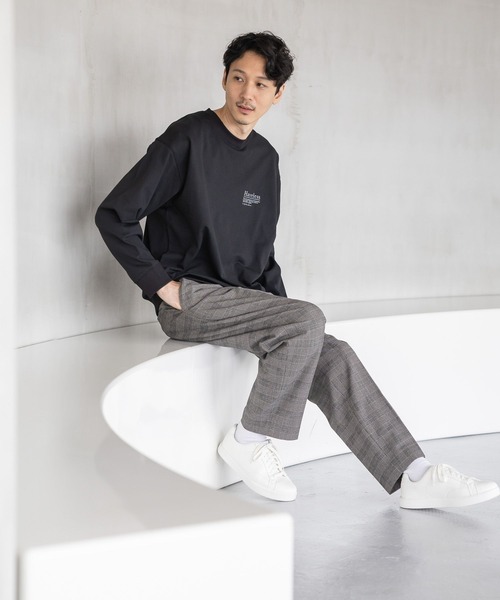 「GLOBAL WORK」 イージーパンツ SMALL ネイビー メンズ_画像6
