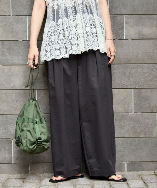 激レア 99ss STONE  ワイドパンツ チノパン B.C STOCK（ベーセーストック） ワイドパンツ チノパン ウォッシャブル
