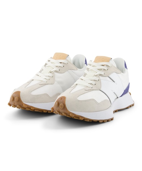 「New Balance」 ローカットスニーカー 24.5cm ホワイト×イエロー レディース_画像5