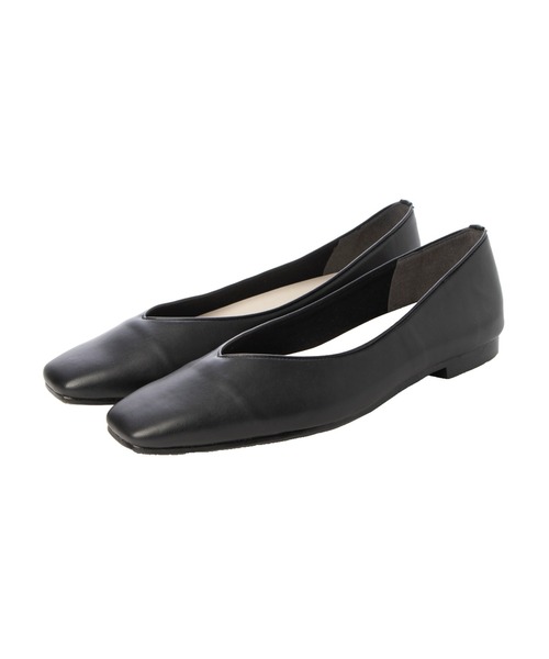 「Launa lea」 フラットパンプス 22.5cm ブラック レディース_画像2
