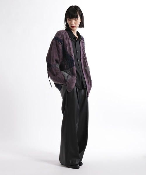 HARE（ハレ） カーディガン ハイショクステッチニットカーディガン