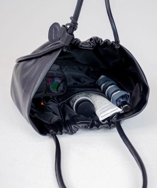 [人気]★アモーメント★VELVET SHIRRING TOTE BAG★トートバッグ SHIRRING RIBBON TOTE BAG / シャーリングリボントートバッグ