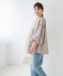 ブラウス シャツ ＼新色追加/袖バルーンAライ...の詳細画像4