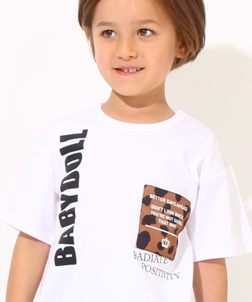 Tシャツ Tシャツ 親子お揃い ヒョウ柄 貼付 Tシャツ 6755k Zozotown Yahoo 店 通販 Yahoo ショッピング