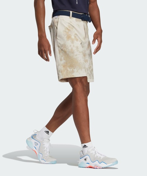adidas Golf Play Green パンツ ホワイト テーパード セール】PLAY GREEN サッカープリント ショートパンツ【adidas