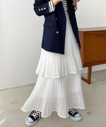 callautia（カラウティア） ロング スカート プリーツティアード