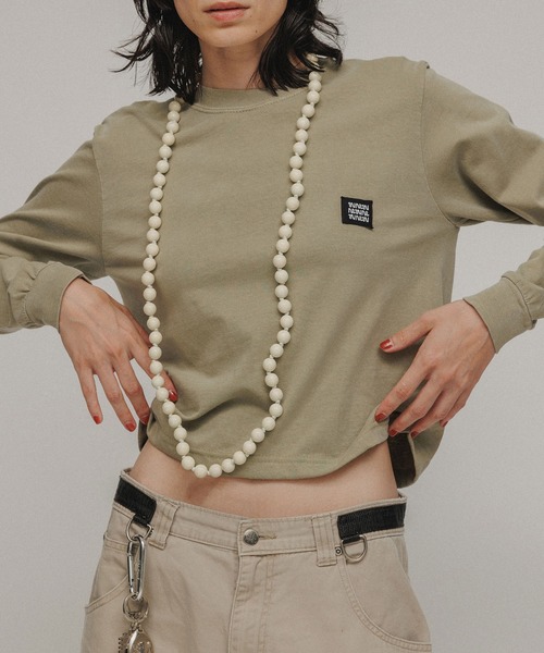 tシャツ 「TOPS」M TO R ORIGINAL LOGOPATCH L/S TEE レディース メンズ M TO R tシャツ 「TOPS」M ORIGINAL LOGOPATCH L/S TEE