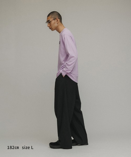 tシャツ 「TOPS」M TO R ORIGINAL LOGOPATCH L/S TEE レディース メンズ M TO R tシャツ 「TOPS」M ORIGINAL LOGOPATCH L/S TEE