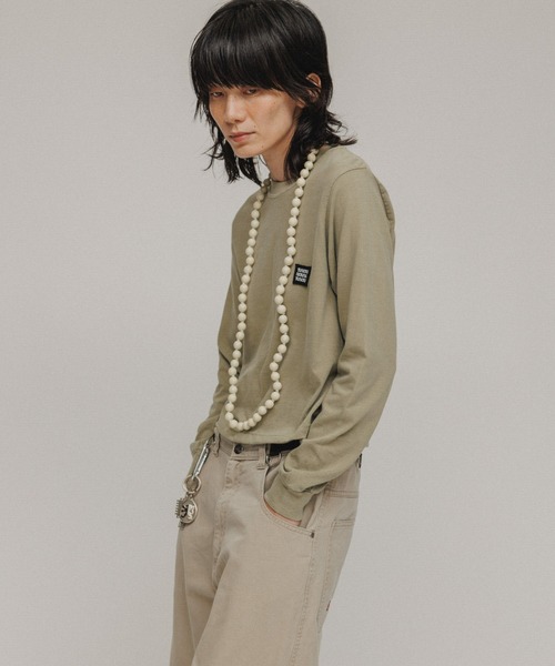 M TO R tシャツ 「TOPS」M ORIGINAL LOGOPATCH L/S TEE
