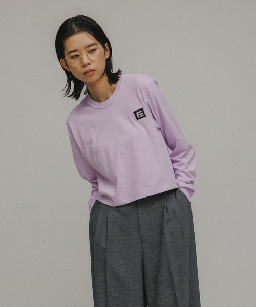 tシャツ Tシャツ レディース 「TOPS」M TO R ORIGINAL LOGOPATCH L/S TEE｜zozo｜23