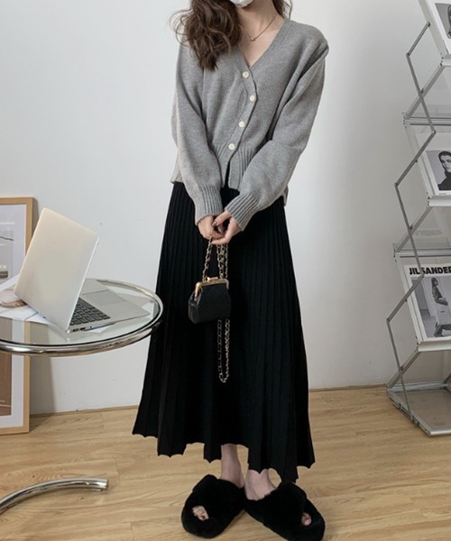 Dewlily カーディガン 斜めボタンカーディガン レディース : ZOZOTOWN