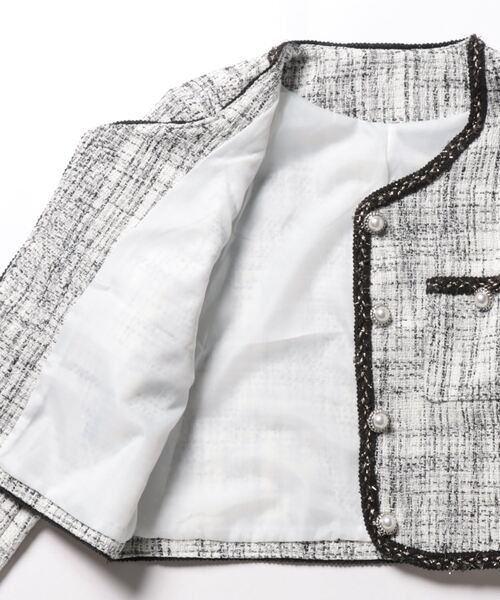 Sibra（シブラ） コート アウター ミックス糸ツイードジャケット