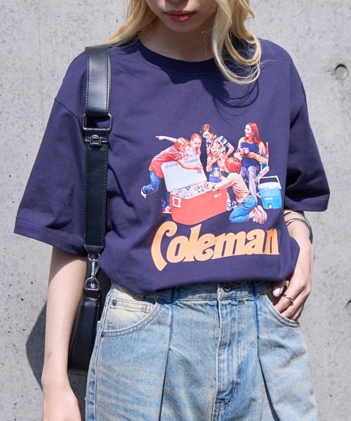tシャツ 「Coleman」25SS新色追加！Vintage Cooler print tee 　コールマンビンテージレトロプリントTシャツ レディー | Coleman | 04