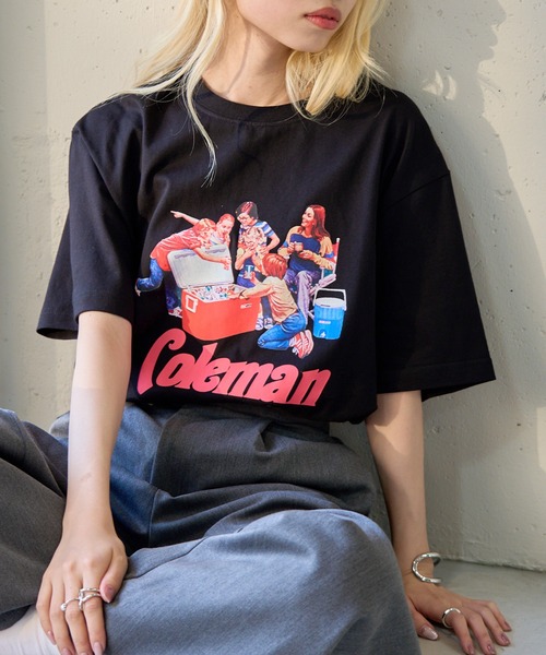 tシャツ Tシャツ レディース 「Coleman」Vintage Cooler print tee 　コールマンビンテージレトロプリントTシャツ｜zozo｜03