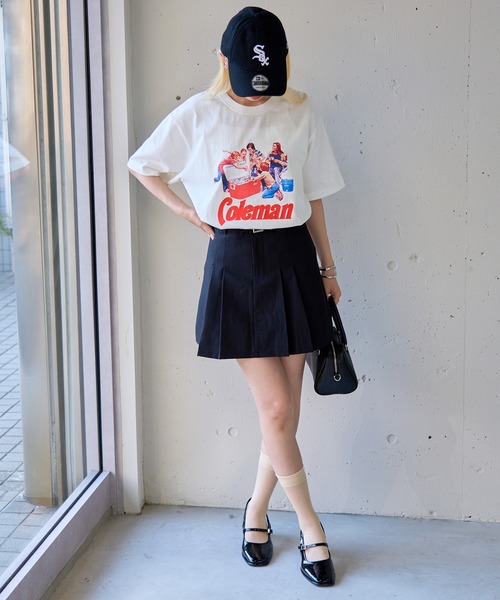 tシャツ 「Coleman」25SS新色追加！Vintage Cooler print tee 　コールマンビンテージレトロプリントTシャツ レディー | Coleman | 13