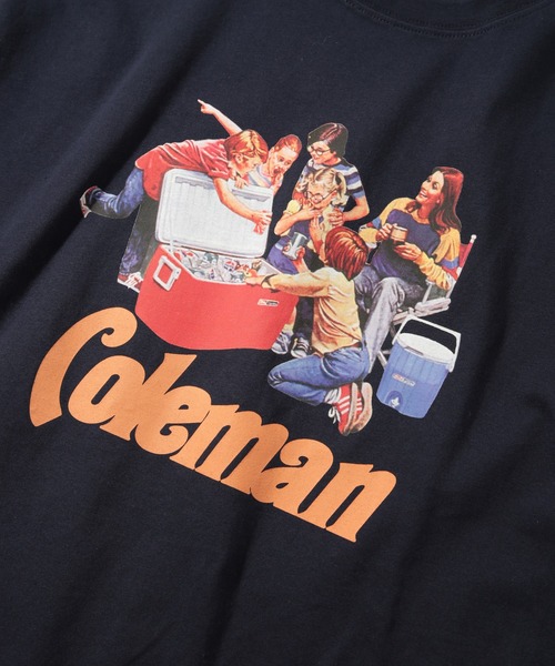 tシャツ 「Coleman」25SS新色追加！Vintage Cooler print tee 　コールマンビンテージレトロプリントTシャツ レディー | Coleman | 16